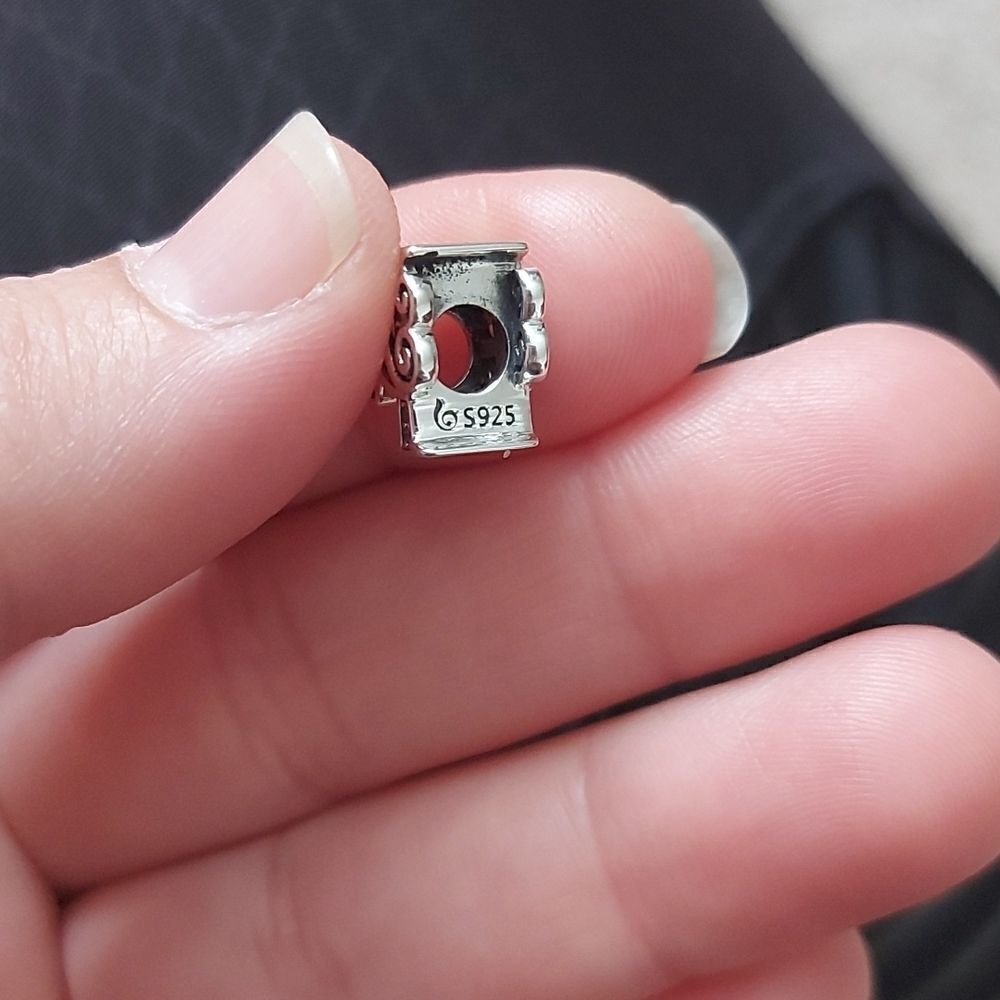 925 Sterling Silver "F"  Charm - Picture 3 of 4
